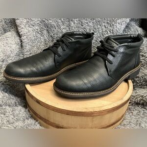 EUC Ecco Turn Leather Gore-Tex Tie Chukka Boots Black- US 13 / EU 47